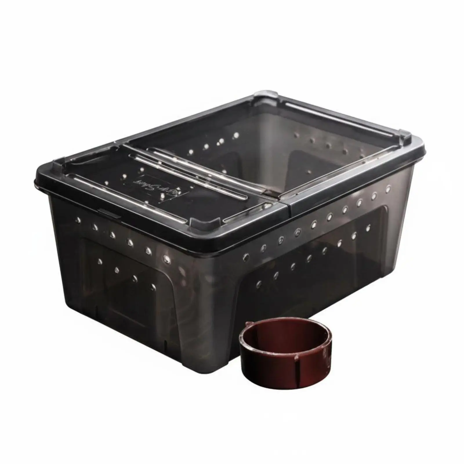 Plastic Gecko Terrarium Ventilated Design Stackable Durability for Home