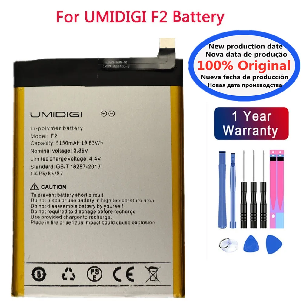 2024 Original Battery For UMI Umidigi A7 A7S A9 A5 Pro A11S A13S A11 Pro Max Bison GT2 X10S F2 F1 Power 3 S2 C1 G1 Z2 S3 S5 Pro