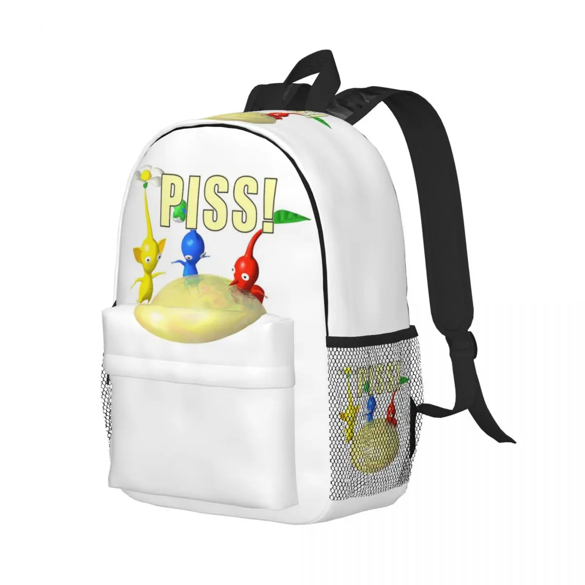 

Pikmin The New Character Backpack Student Boys Girls BookBag Kids School Bag Laptop Shoulder Bags for Men Women