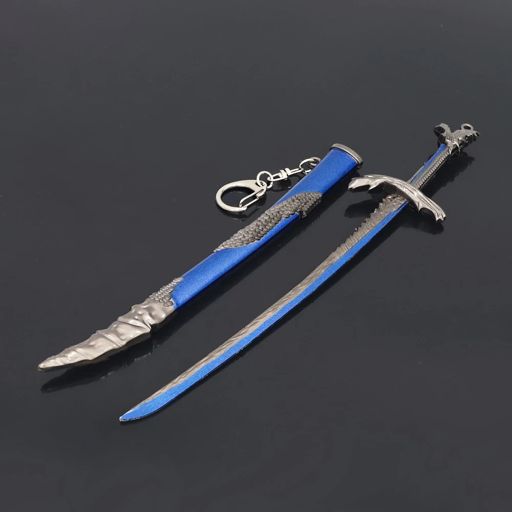 Dragonscale bla jogo figura brinquedo periférico espada modelo de metal artesanato adereços decoração de mesa ornamentos presente aniversário brinquedos