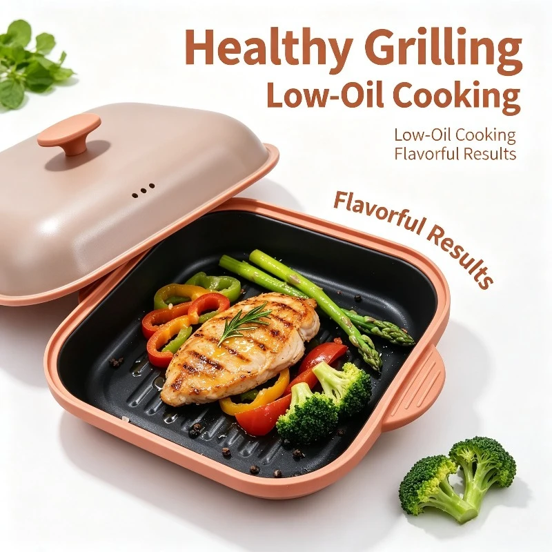 Multi-Functional Special baking Pan, Microwave Oven Frying Pan, Covered baking Pan and Crispifying Pan
