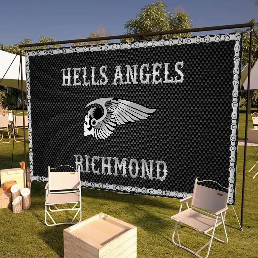 H-Hells A-Angels Anime High End Quality Banner Printing Artistic Atmosphere Style Camping Flag