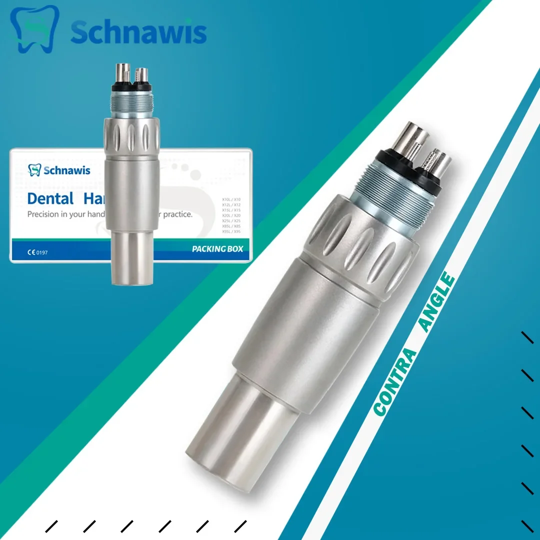 Schnawis Dental Fiber Optic Quick Coupling LED Turbine Connector Dentistry Inner Water Air Motor Slow Speed Handpiece Parts