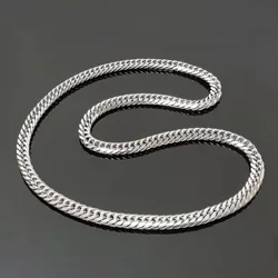 316L Stainless Steel  Cuban Chain Necklace For Men Women Vintage Choker Punk Jewelry Gift Width 8mm