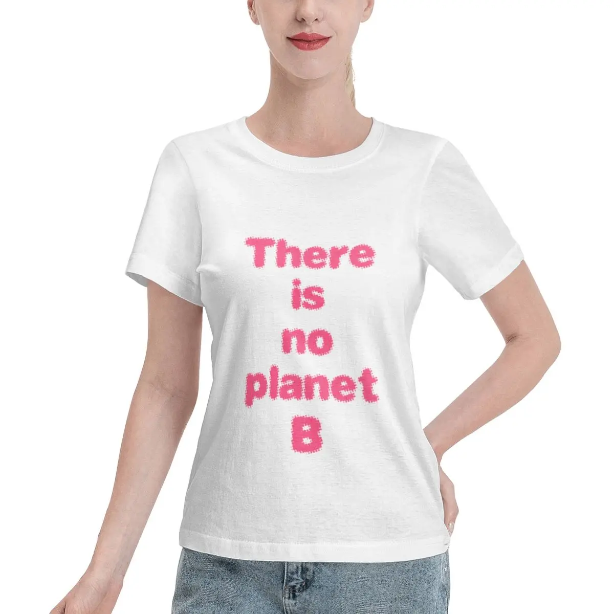 Summer Staple PLANET B 34 Women's T-shirt Breathable Wear Plain Cotton Top