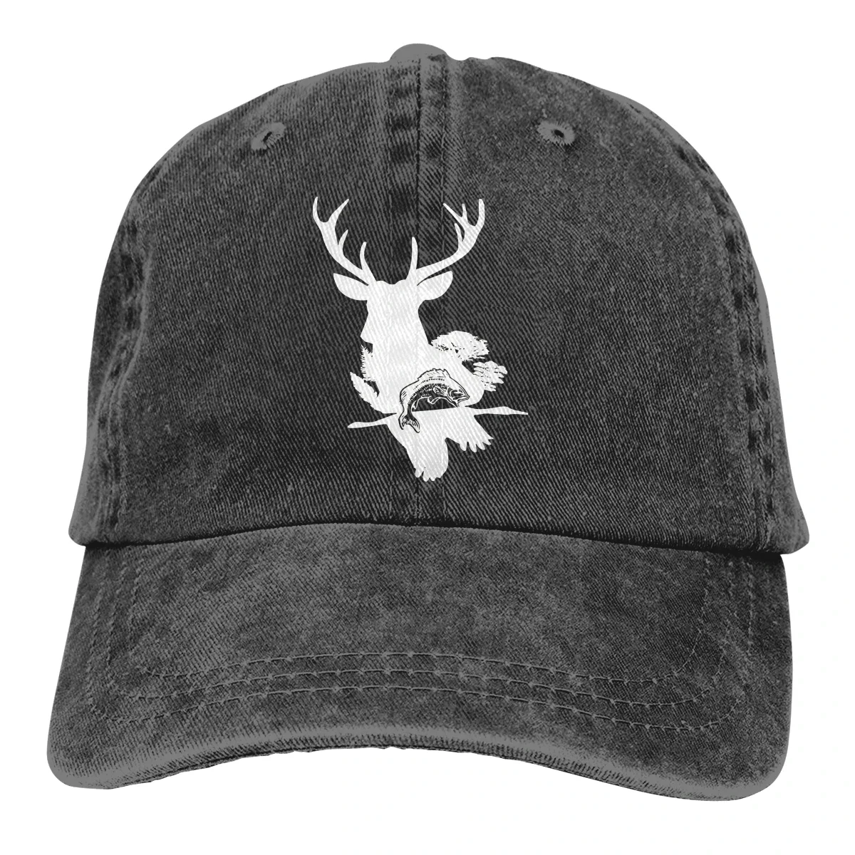 Hunting Decor Fishing Decorations Duck Deer Fish Baseball Cap cowboy hat Peaked cap Cowboy Bebop Hats Men and women hats