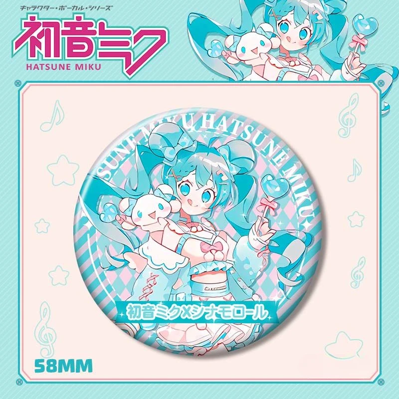 Piapro Charaktere Abzeichen Hatsune Miku Kagamine Rin Anime Peripherie Gemeinsam entworfen Niedliche Q-Version Schultasche Stiftetui Ornamente