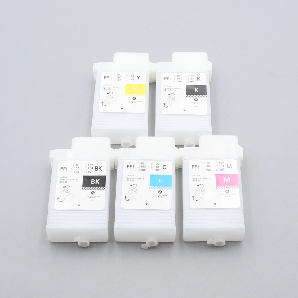 

130ML PFI-120 PFI120 Refillable Ink Cartridge With Permanent Chips For Canon TM-200 TM200 TM-205 TM-300 TM-305 TM300 printer