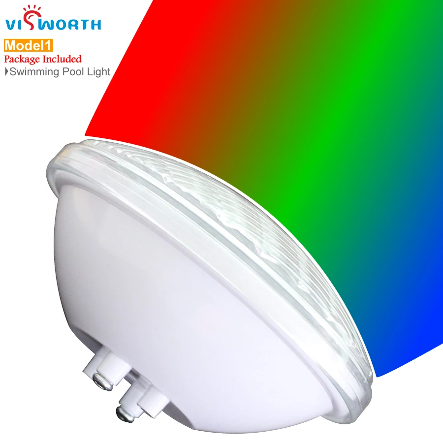 VisWorth 24W 36W Ha Condotto Le Luci Subacquee RGB Par56 Luce Della Piscina del Led IP68 Lampadina Della Lampada A Distanza Lineare di Nicchia per Fontana Dello Stagno