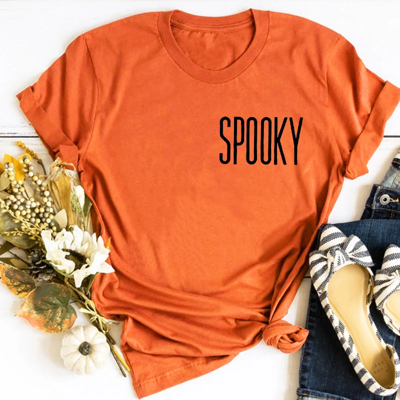 

Vintage Halloween Tshirt Spooky Shirt Gothic Tops Casual Retro Halloween Tee Vintage Spooky T Shirt Women m