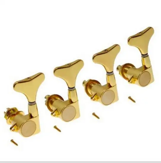 

1set of 4L Guitar Bass Tuner Machine Heads Tuning Pegs Gold High Quality