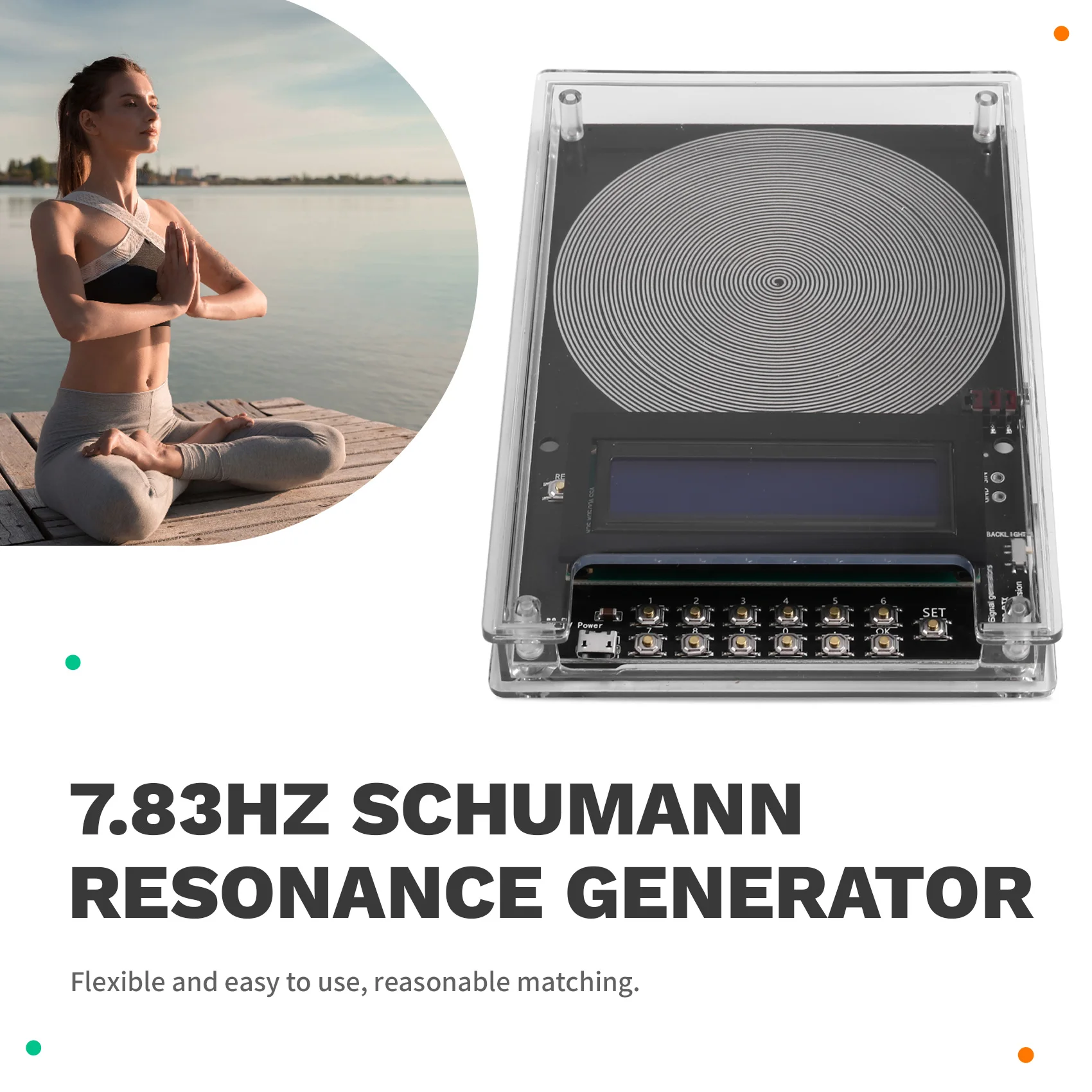 FEDI-Adjustable Frequency 7.83Hz Schumann Resonance Generator 0.01-100000Hz For Deep Sleep Healing Device