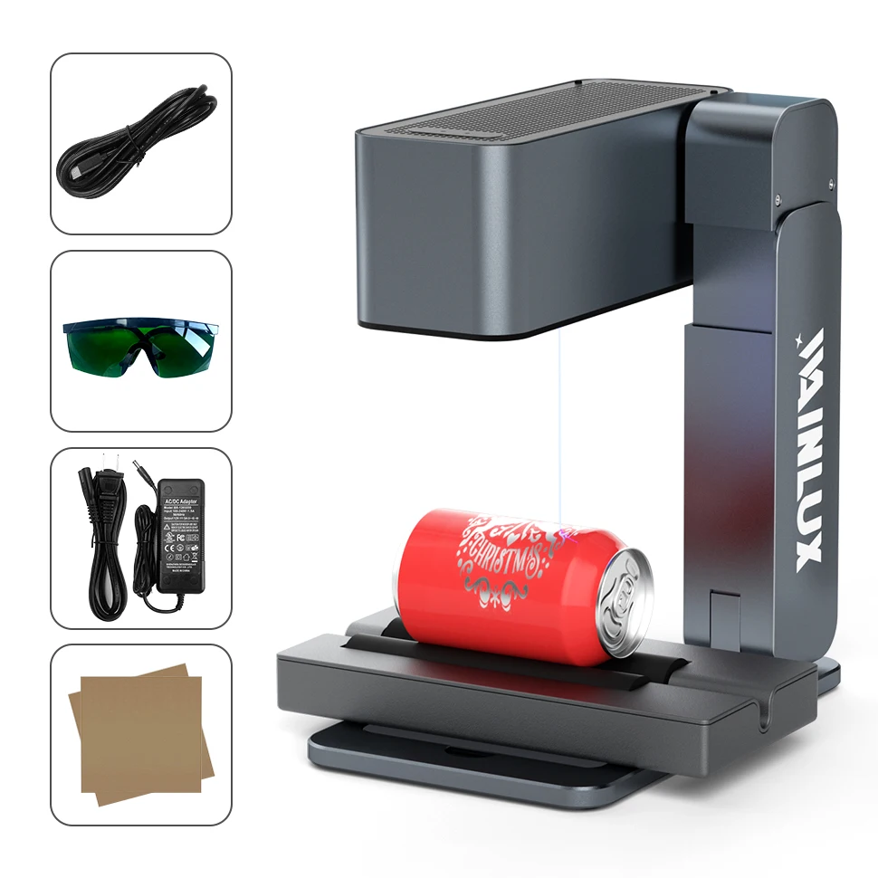 

WAINLUX Z3 Foldable Laser Engraver 60W Engraving Cutting Machine 36000mm/min Multi-Angle For Metal/Glass/Acrylic Marking Print