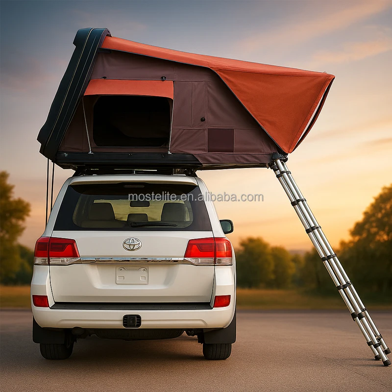 

Factory Supply Universal Foldable Roof Tent Waterproof Lightweight Aluminum Roof Tent Hard Shell Roof Top Tent