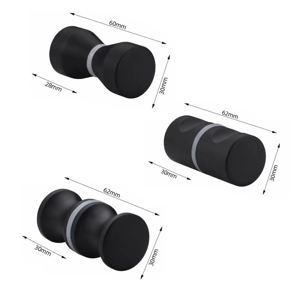 Durable Kitchen Hardware Bathroom Glass Door Knob Wardrobe Pulls Shower Door Handle Cabinet Handle