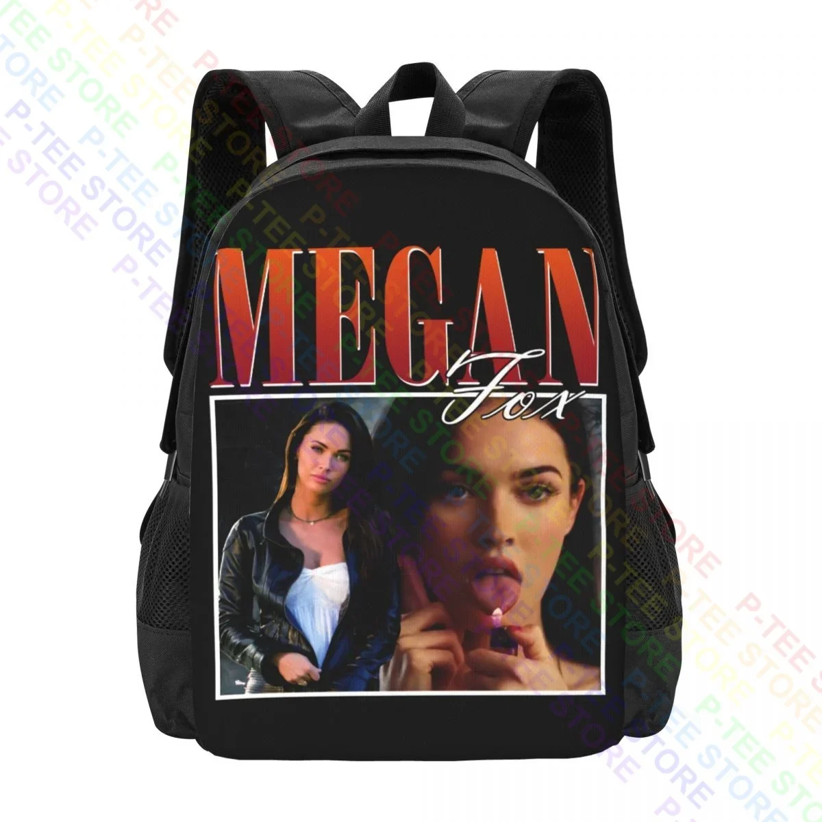 Megan Fox Rap Hip Hop 90SBackpack Large Capacity Shoe Bag Clothes Backpacks