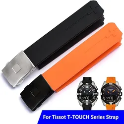 Silicone Strap For Tissot 1853 Tengzhi T-Touch original T013 rubber watch band T047T081T33 Men's Bracelet accessories 20mm 21mm