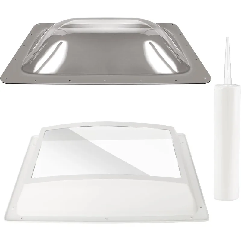 

Replacement Bundle,18" x 26" RV Skylight Shower Outer Dome Fit 14" x 22" Openings for Camper Trailer Fifth Wheel Foo