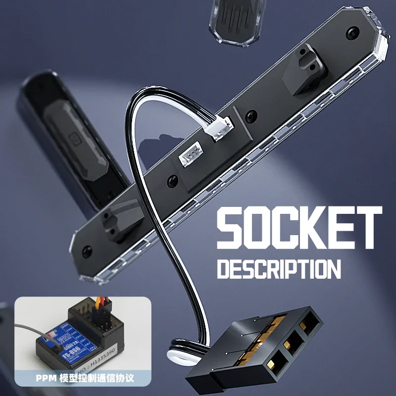 Spia LED Luci di ingegneria per 1/14 Tamiya RC Truck Scania 770S R620 Actros 3363 Volvo 750 MAN TGX LESU Auto Parti fai da te