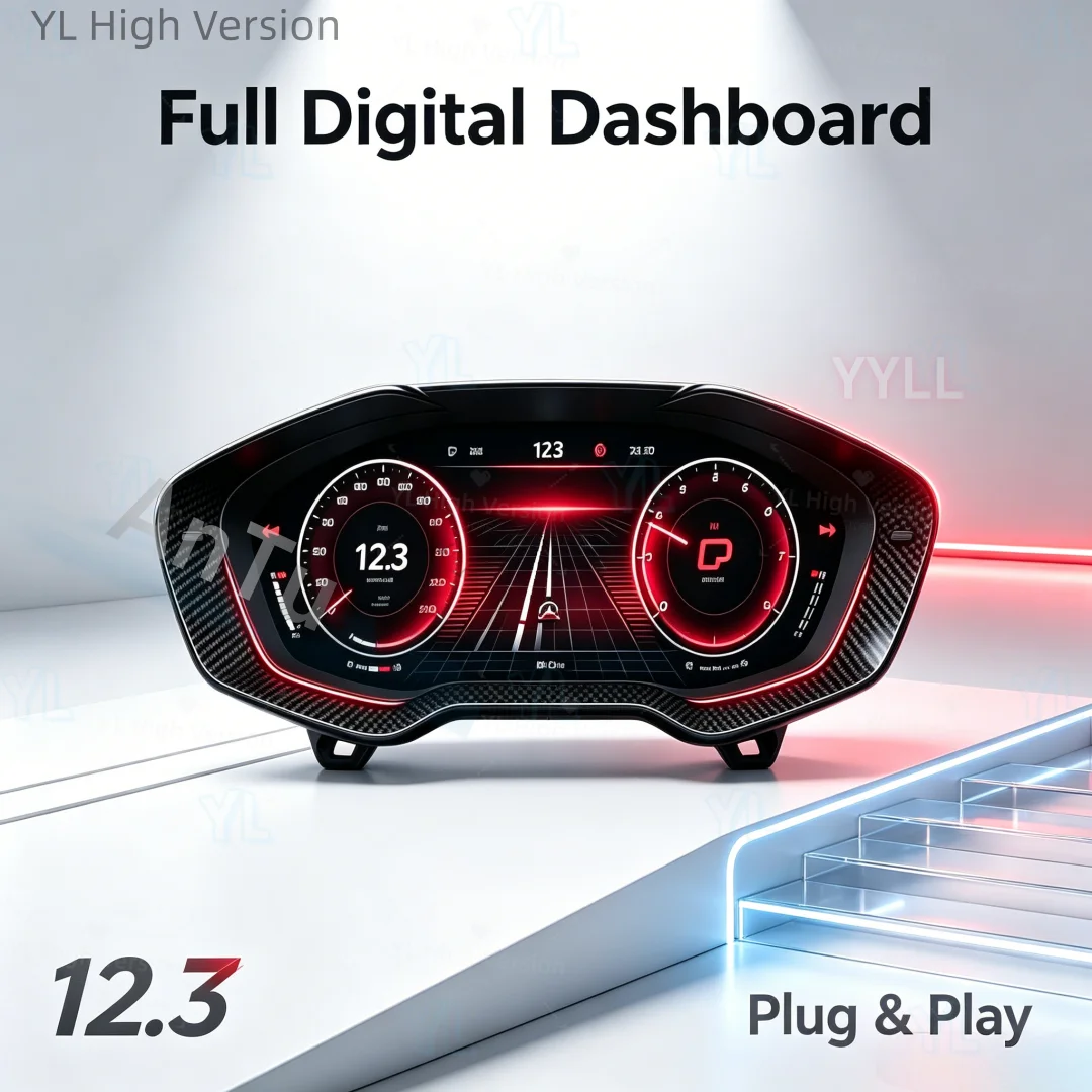 N Digital Cluster Odometer For Alfa Romeo Giulia/Stelvio 2015-2019 LCD Dashboard Instrument Panel Virtual Cockpit Speed Meter