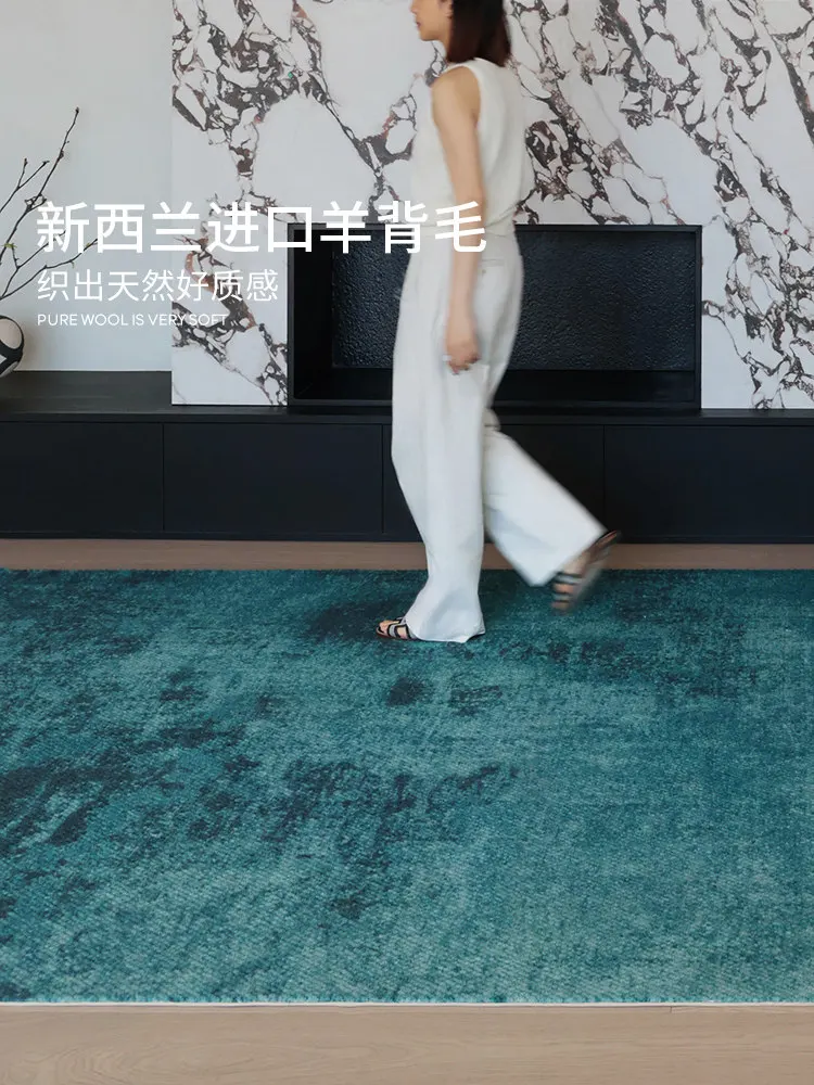 Gem Oasis New Zealand wool carpet, light luxury high-end living room bedroom Saipos green mountain beauty