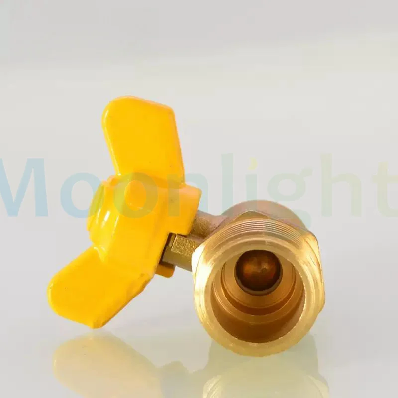 Butterfly Handle Brass Barbed Ball Valve 1/8 3/8\'\' 1/4 Male Female Thread Connector Joint Copper Pipe Fitting Coupler 8/10/12mm