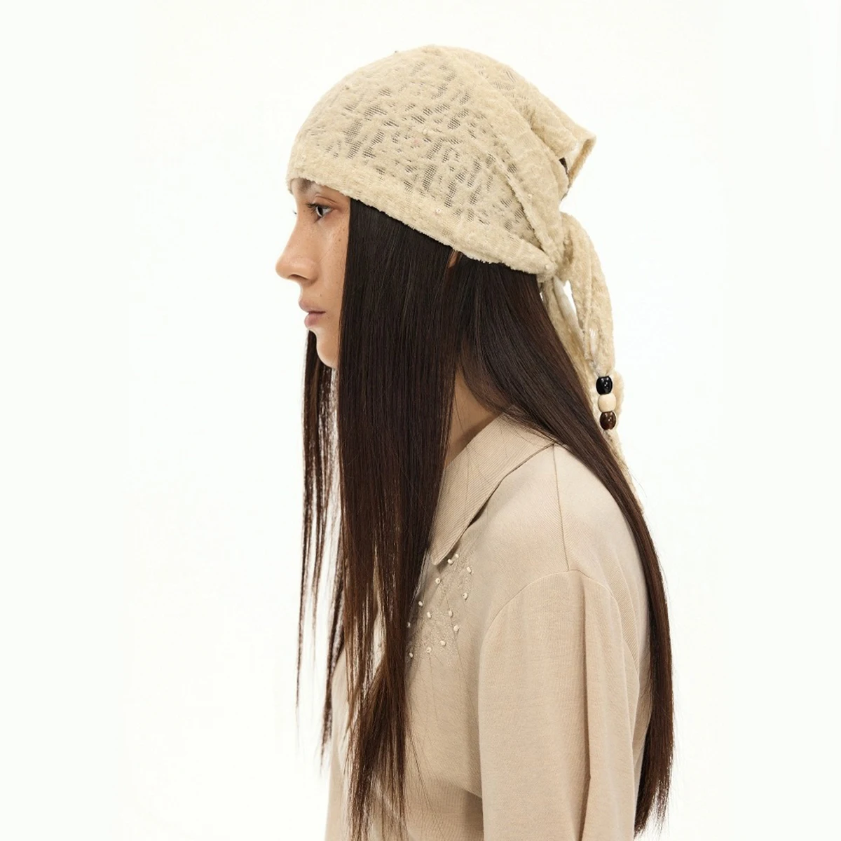 

1, однотонный кружевной женский платок с узором Peisley, тонкий и персонализированный, вязаный шелковый шарф с текстурой деревянных бусин