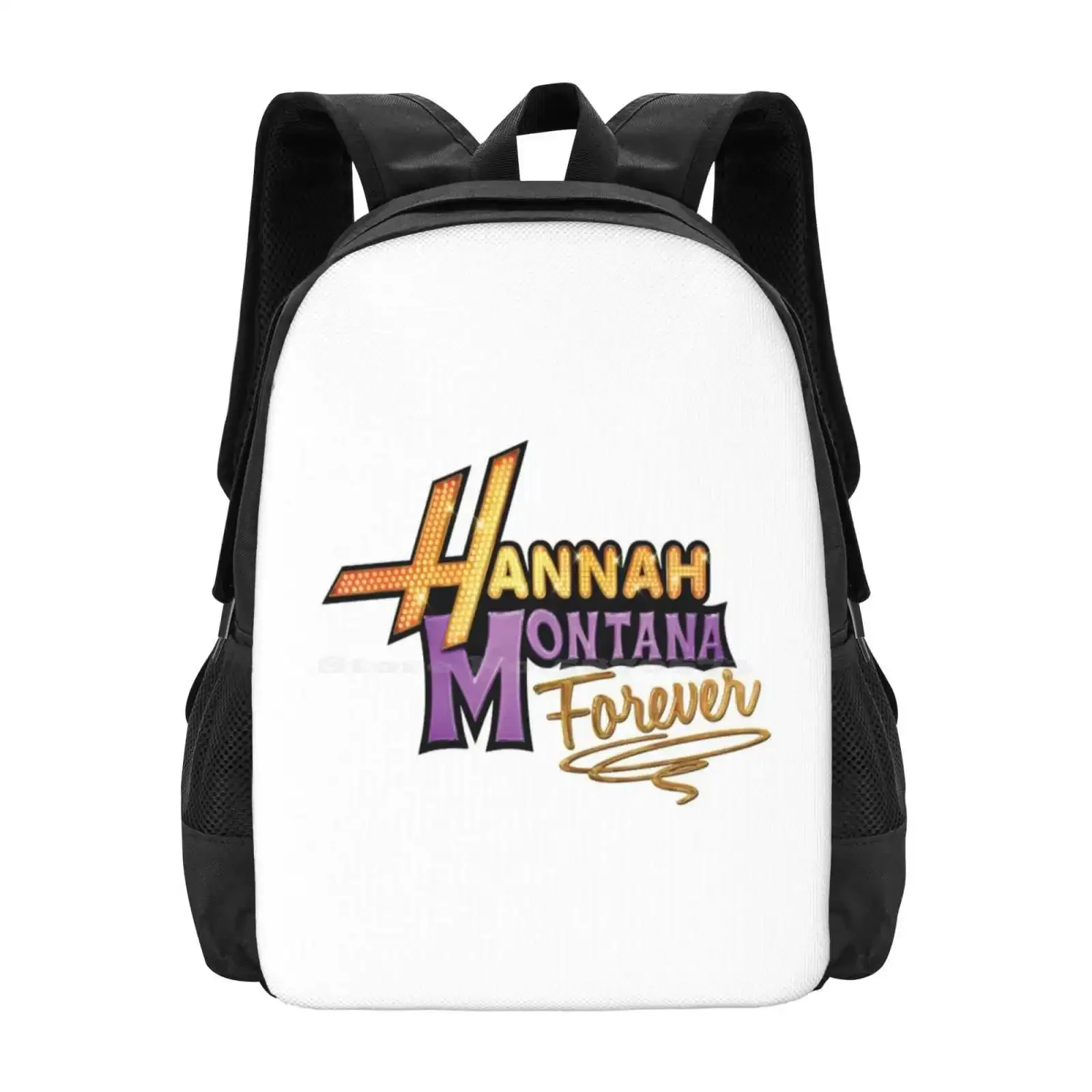

Designers Are Crazy 3d Print Design Backpack Student Bag Hannah Montana Miley Stewart Miley Cyrus Movie Musical Cute Childhood