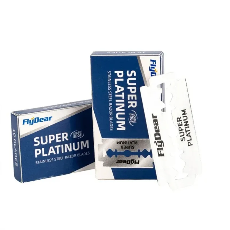 

10-100 шт. классические винтажные лезвия из нержавеющей стали, лезвия для бритвы с двойным лезвием, мужская бритва, профессиональная парикмахерская бритва для лысины