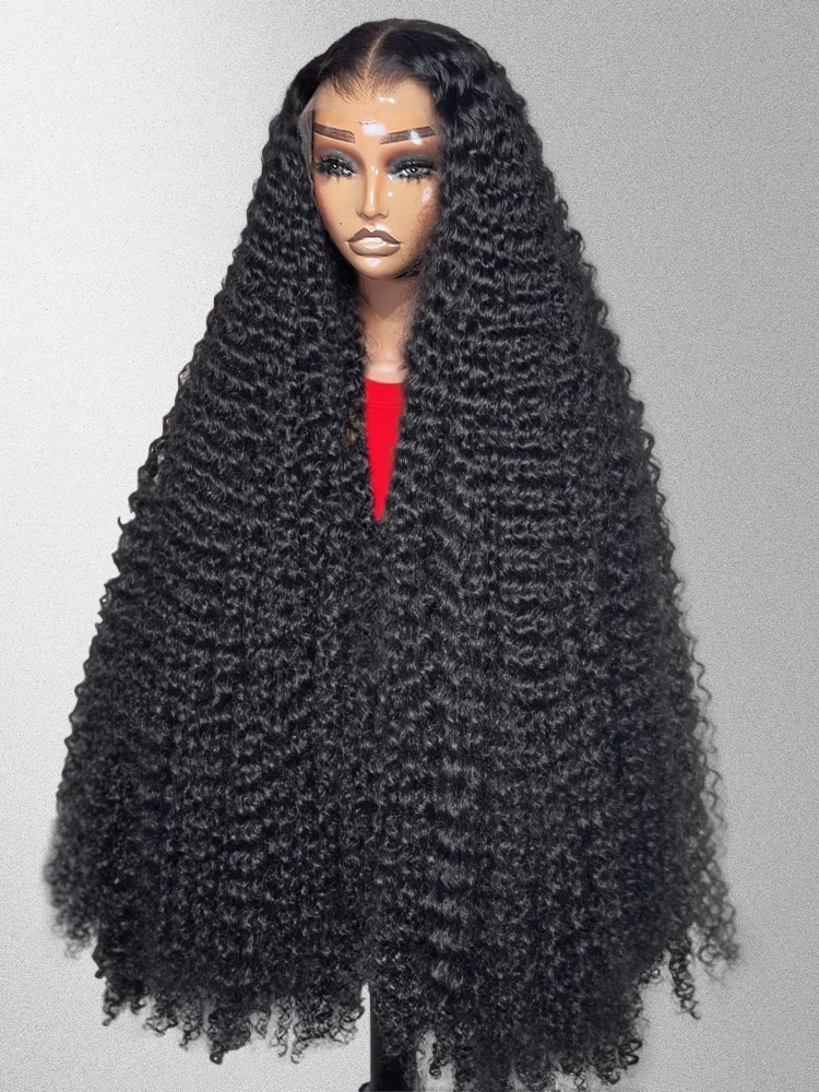 40 46 بوصة مجعد Hd شعر مستعار الدانتيل 13x4 13x6 باروكة من شعر طبيعي موجة عميقة شعر مستعار أمامي البرازيلي موجة المياه خصلات الشعر المستعار الإنسان للنساء 300%