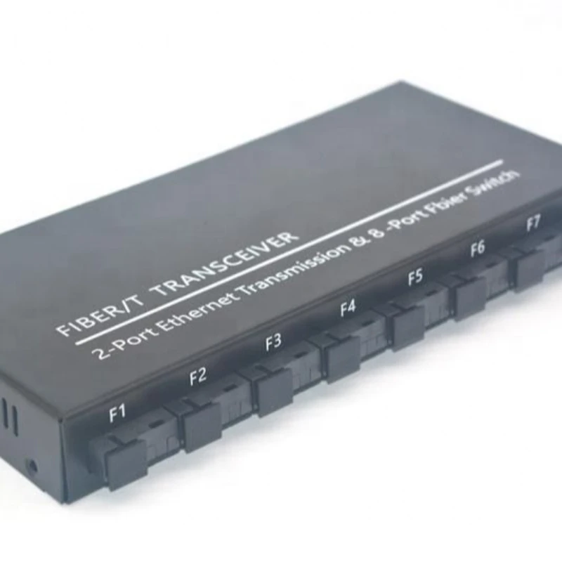 Gigabit 10/100/1000M 8F+2 LAN  Optical Fiber  Ethernet Switch Converter