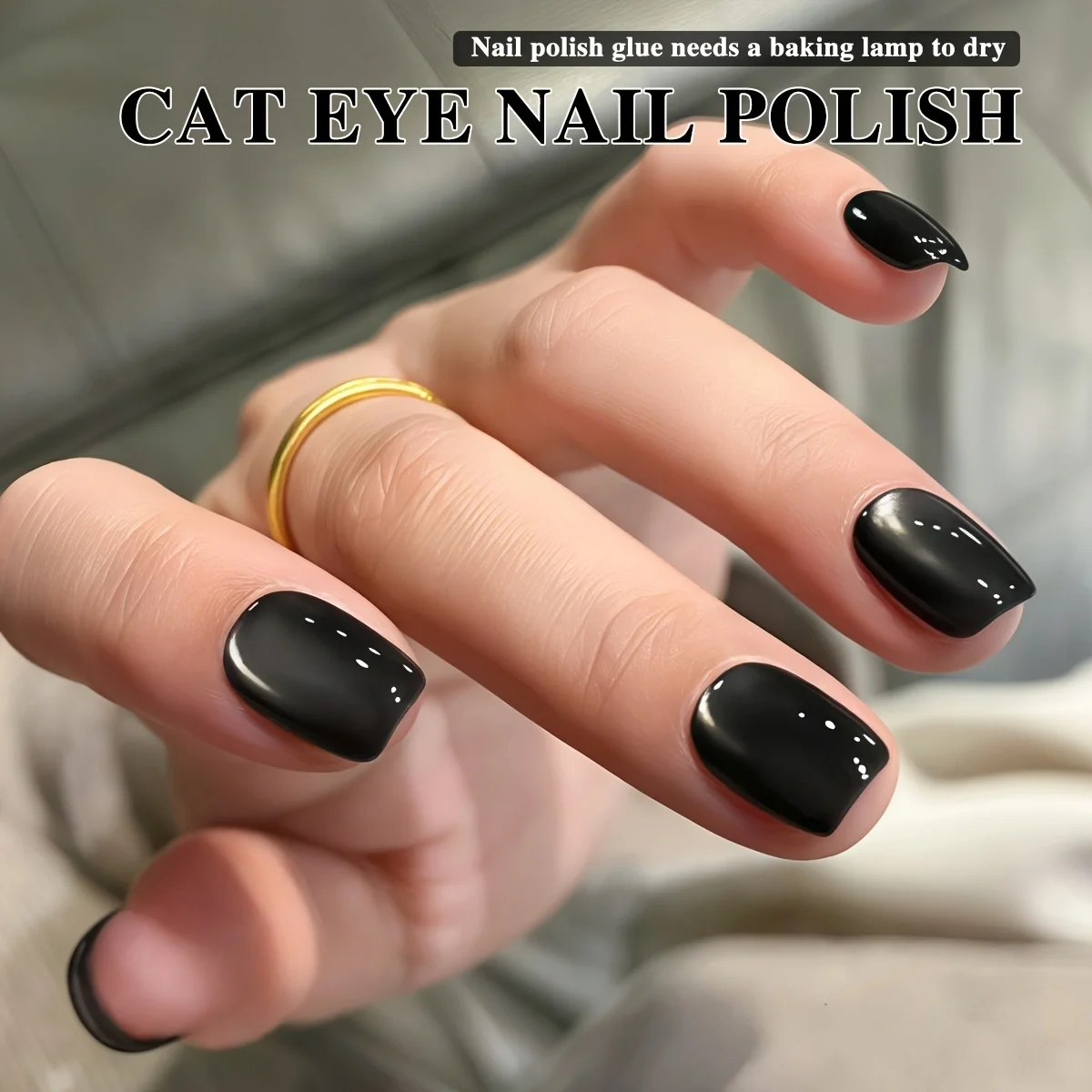 Botella de polvo de ojo de gato Perla Negra XE-69 Super brillante ojo de gato negro diseño de salón de moda arte Gel brillante ojo de gato