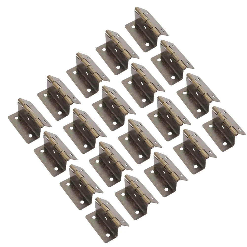 20 قطعة مفصلات خزانة حديدية ممتازة ثلاثية قابلة للطي أخفى أقحم متينة للإغلاق السلس المفصلي المخفي #1