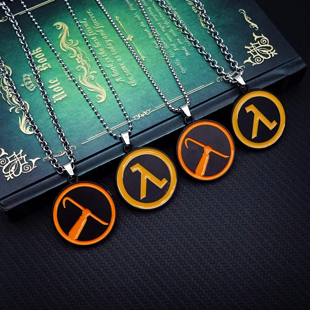 Half-Life Alyx Necklace for Women Men Game Metal Necklaces Jewelry Pendant Chains Choker Collares Charm Gift