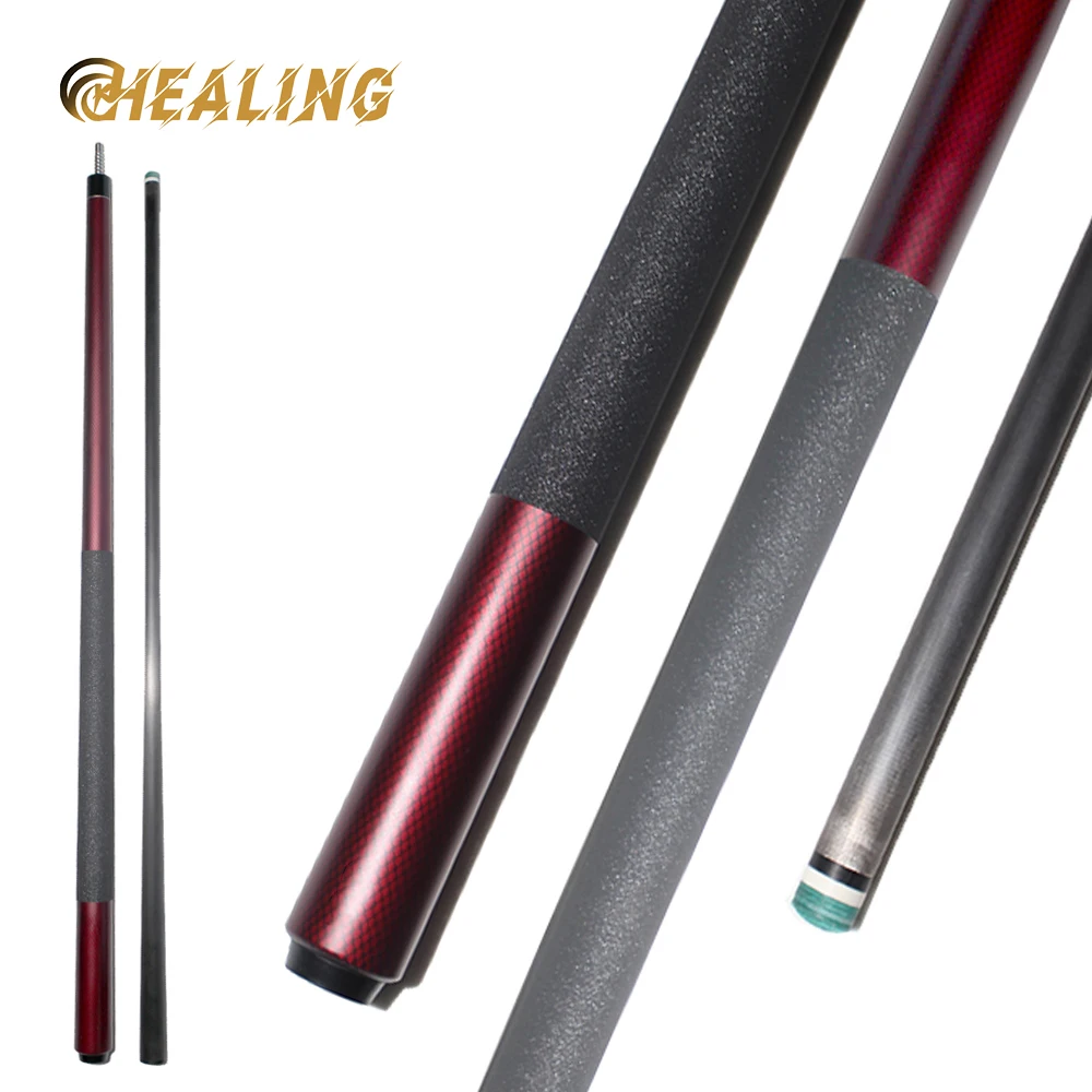 Carbon Fiber Pool Cue Stick 1/2 segment billiard cue 12.5mm Tip 3*8/8 Joint taco de billar