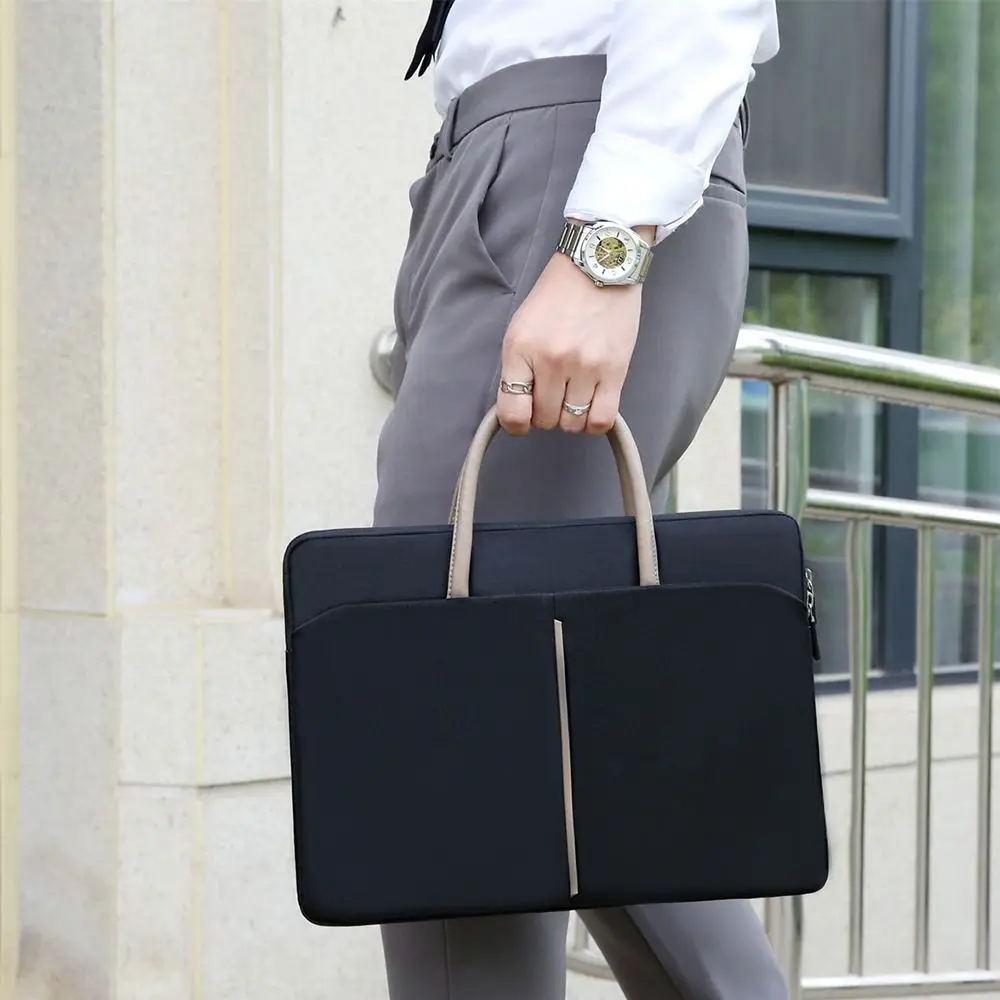 Durable Shockproof Tablet Protective Case Waterproof Solid Color Tablet Sleeve Bag Portable Simple Computer Storage Bag Business