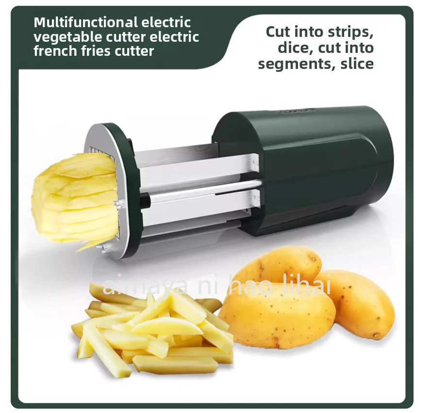 

Electric French Fry Cutter Commercial Potato Strip Machine Multifunctional Vegetable Cutter for Western Restaurant Canteen