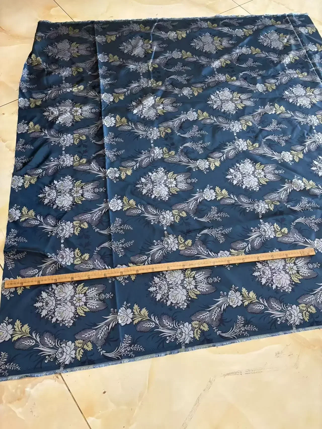 Mongolian Tibetan Silk Brocade Fabric, Antique European Court Flowers, Cheongsam Clothing Fabric, Handmade DIY Haofu Textiles