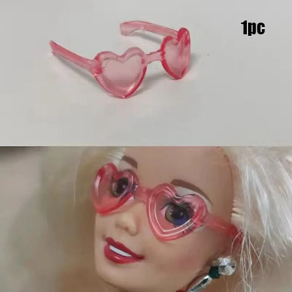 ギフトプラスチック人形ミニメガネファッションマルチスタイルハート型バッグカジュアルウェアアクセサリー30cm人形メガネ30cm 1/6人形