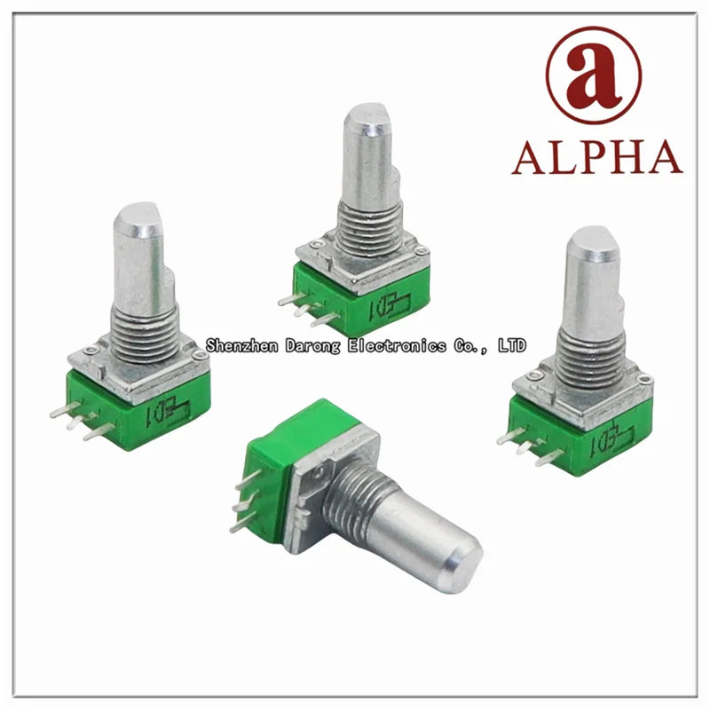 Taiwan aihua ALPHA ALPHA precise RD901F - 20 to 15 kf/B10K/B20K B50K/B100K 15 half shaft horizontal single volume potentiometer