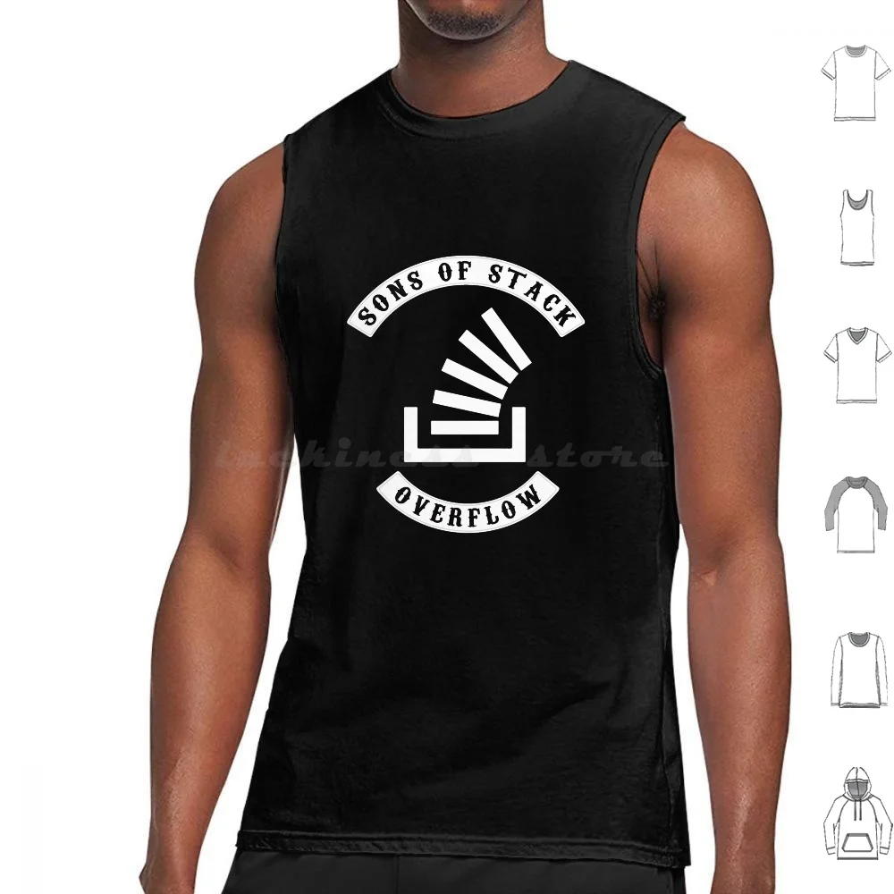 Sons Of Stack Overflow Tank Tops Print Cotton Programmer Developer Software Engineer Code Devops Computer Software Scrum