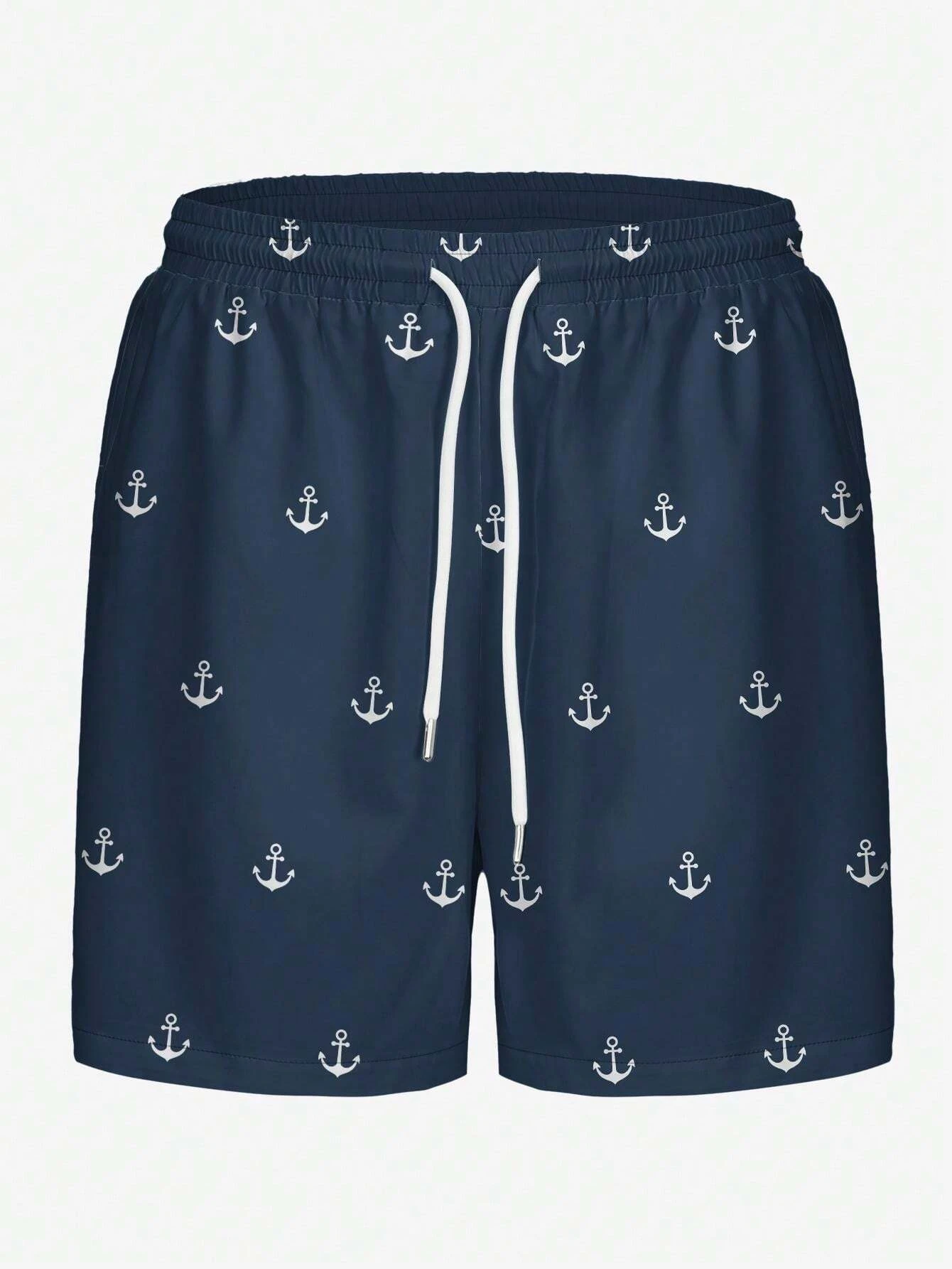 Herren-Shorts mit 3D-Digitaldruck „Ocean Element“, lässig, für den Strand, den Alltag und den Urlaub, mit Kordelzug, einlagig, ohne Futter, hawaiianisch – Detail 3