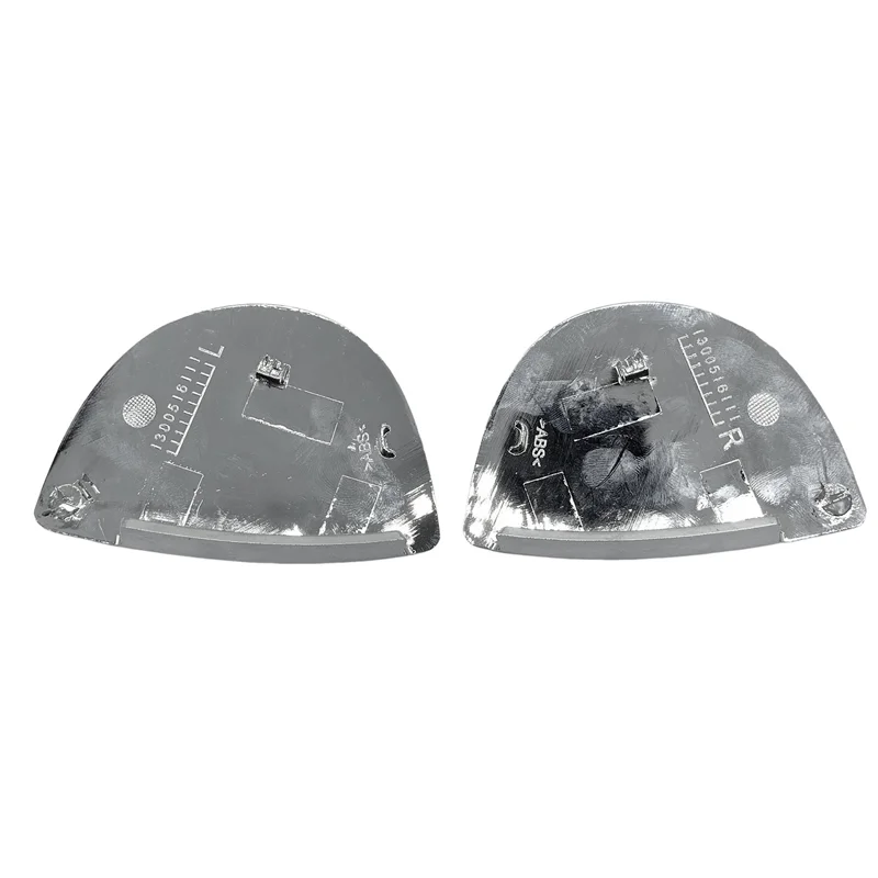 A57E-1Pair Front Headlight Washer Nozzle Caps Trim Cover 61679805541 61679805542 For Mini Countryman R60 R61 2010-2016 Chrome Pa