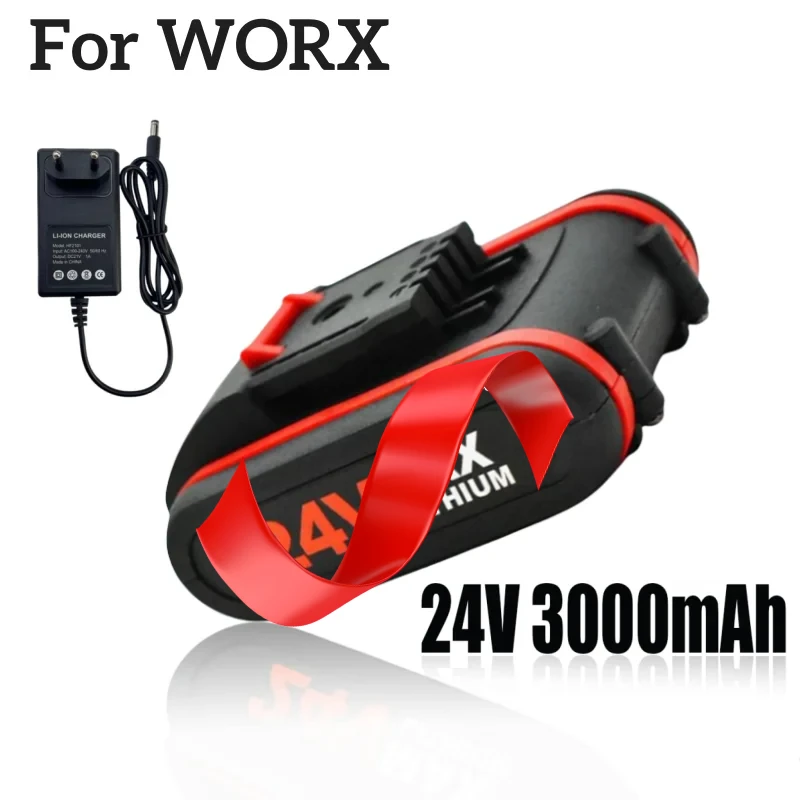 

WORX Power Tools Lithium Battery 18650 3.0Ah Battery for Cordless Wrench, Mini Chain Saw, Electric Drill ect Brand New 24V