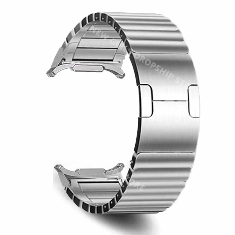 Pulsera de eslabones para Samsung Galaxy Watch 7 Ultra 47mm, correa de acero inoxidable sin huecos para SAMSUNG Watch 7 Ultra 47mm, banda de Metal para hombres