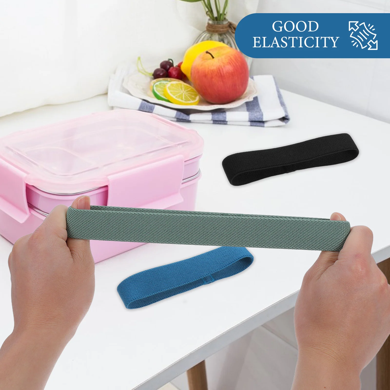 9Pcs Elastic Lunch Box Strap - Strong Bento Box Replacement Band - Perfect for School Office Picnic Spill Resistant