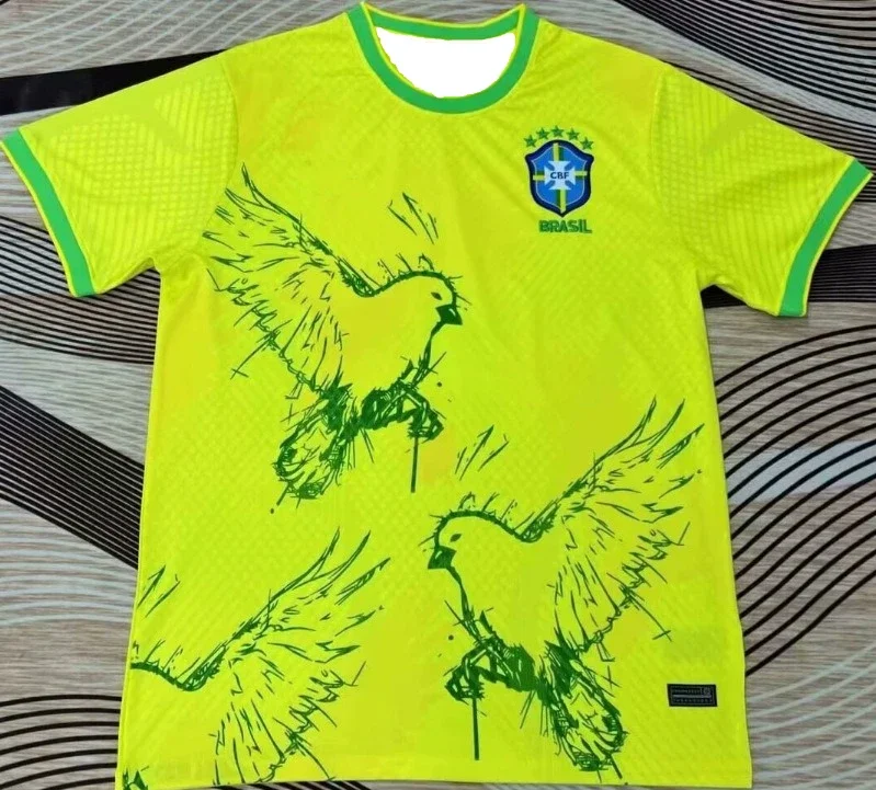 

2025 New Hot-selling Brazilian Football Jerseys Men's Jerseys Special Edition Jesus Edition Quick-drying Sports Unisex Top