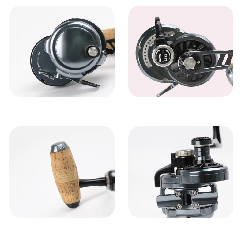 2026 sell 6.3:1 Gear Ratio Saltwater Fishing Aluminum Alloy Metal Reels 9+2BB Left Hand Deep Sea Boat Slow Pitch Jigging Reel Dr