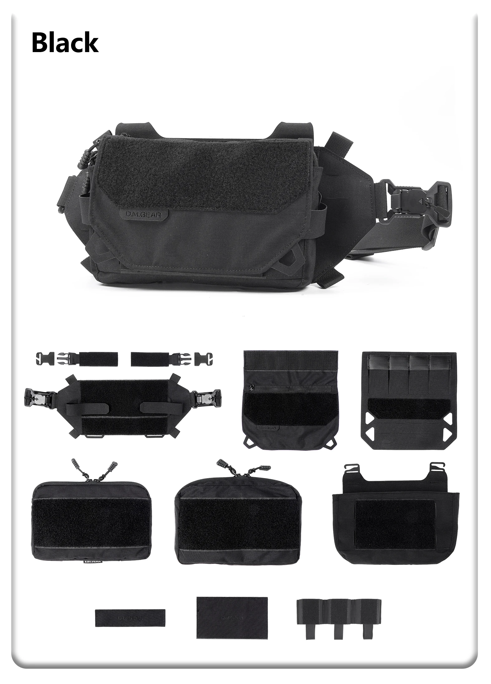 Dmgear 1120x　多機能ウエストバッグ fullset Dmgear 1120xオリジナルの多機能ウエストバッグタクティカルチェスト