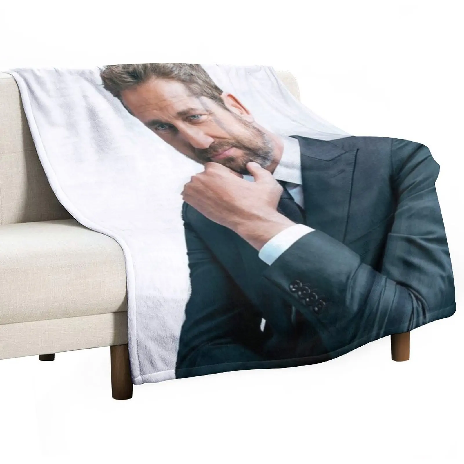 

Gerard butler Throw Blanket Retro Blankets valentine gift ideas